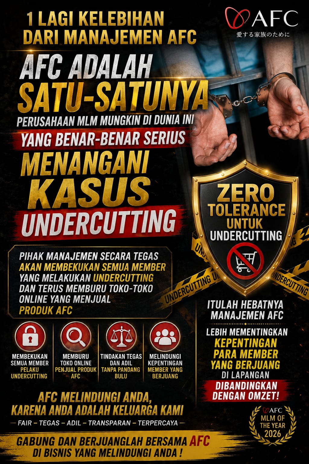 Zero Tolerance terhadap Undercutting: Cara AFC Lifescience Menjaga Harga dan Melindungi Bisnis Member